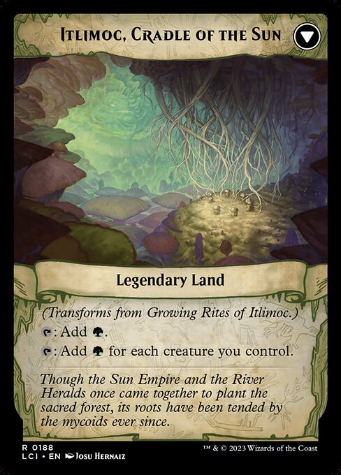 Growing Rites of Itlimoc // Itlimoc, Cradle of the Sun (cara trasera)