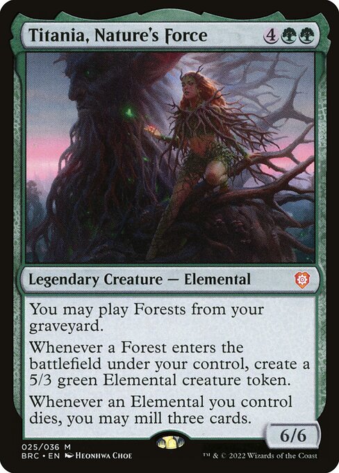 Titania, Fuerza de la Naturaleza