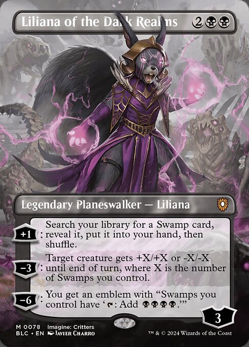 Liliana de los Reinos Oscuros — Bloomburrow Commander