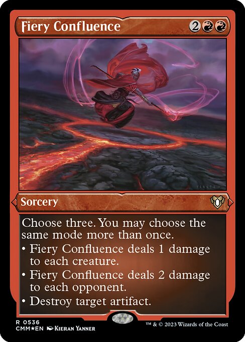 Carta Confluencia ardiente — Commander Masters · CMM · #536