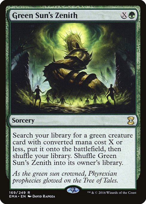 Cenit del sol verde