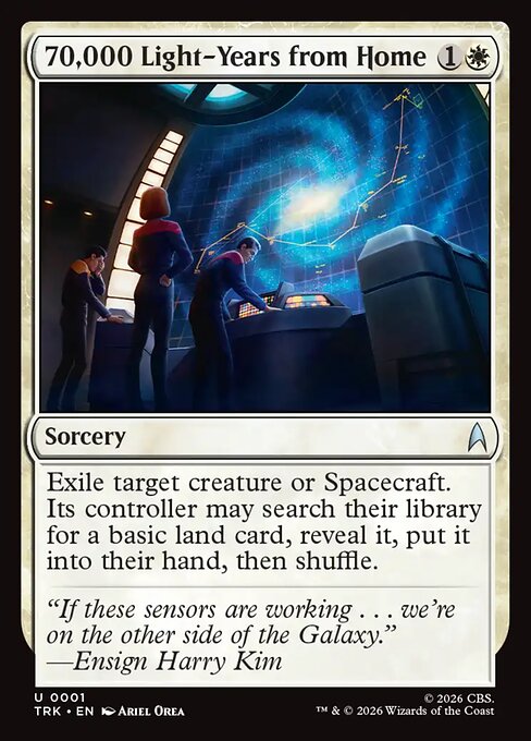 Carta 70,000 Light-Years from Home — Star Trek · TRK · #1