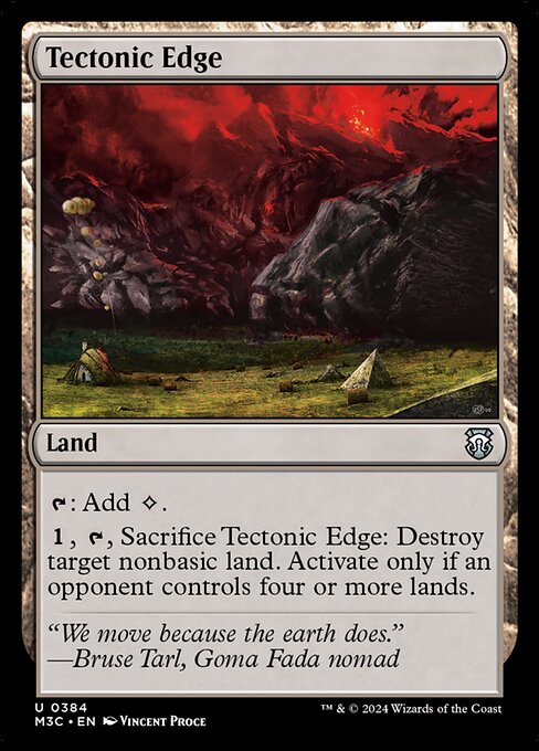 Carta Borde tectónico — Modern Horizons 3 Commander · M3C · #384