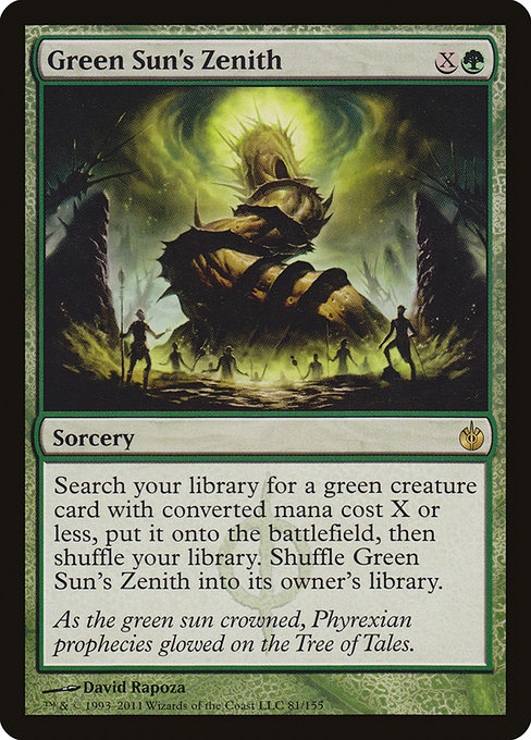 Cenit del sol verde — Mirrodin Besieged
