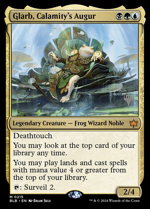 Glarb, augur de la calamidad — Bloomburrow Promos