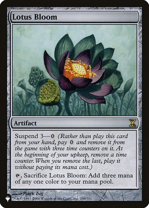 Carta Flor de loto — The List · PLST · #TSP-259