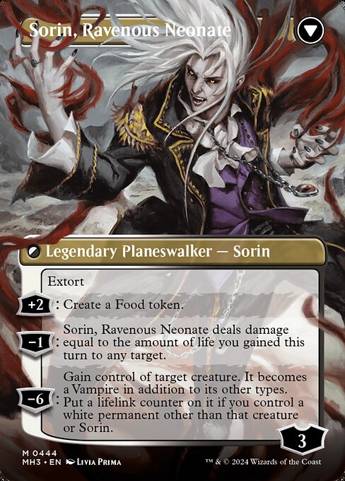 Sorin of House Markov // Sorin, Ravenous Neonate (cara trasera)