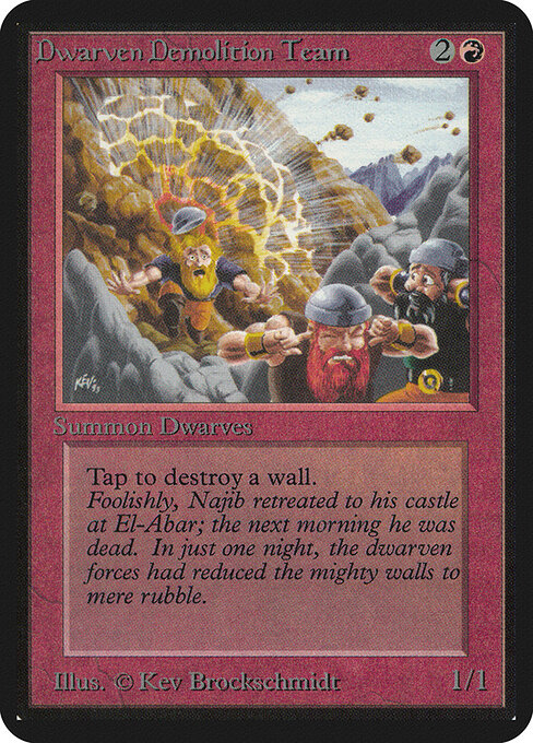 Equipo enano de demolición — Limited Edition Alpha