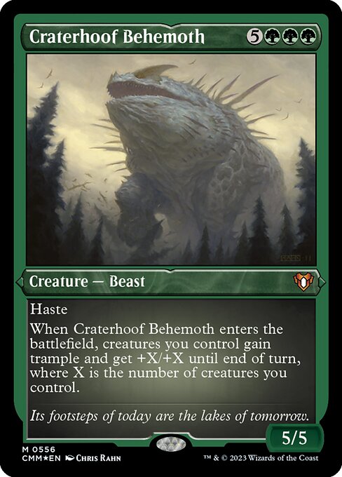 Behemot cascocráter — Commander Masters