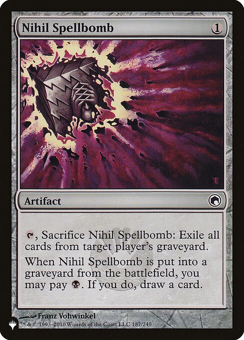 Carta Bombahechizo nihil — The List · PLST · #SOM-187