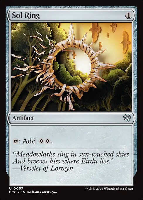 Anillo solar — Lorwyn Eclipsed Commander