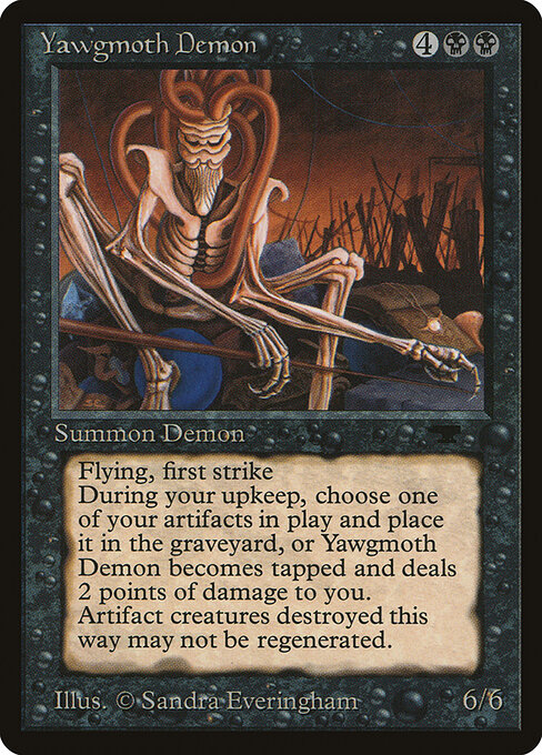 Carta Demonio de Yawgmoth — Antiquities · ATQ · #21