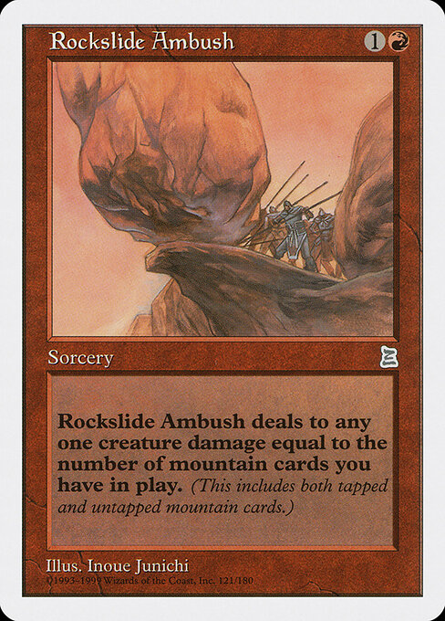 Carta Rockslide Ambush — Portal Three Kingdoms · PTK · #121