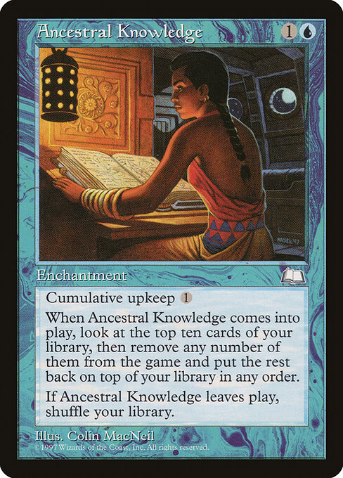 Carta Conocimiento ancestral — Weatherlight · WTH · #32