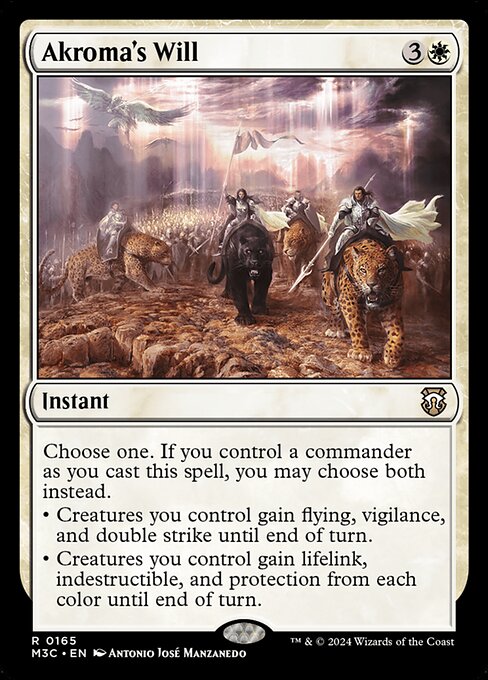 Voluntad de Akroma — Modern Horizons 3 Commander
