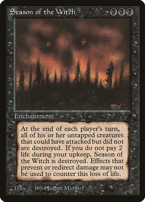 Carta Season of the Witch — The Dark · DRK · #52