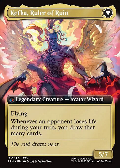 Kefka, Court Mage // Kefka, Ruler of Ruin (cara trasera)