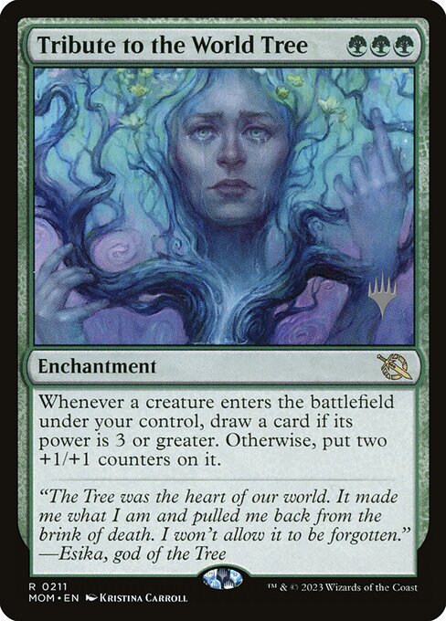 Carta Tributo al Árbol del Mundo — March of the Machine Promos · PMOM · #211p