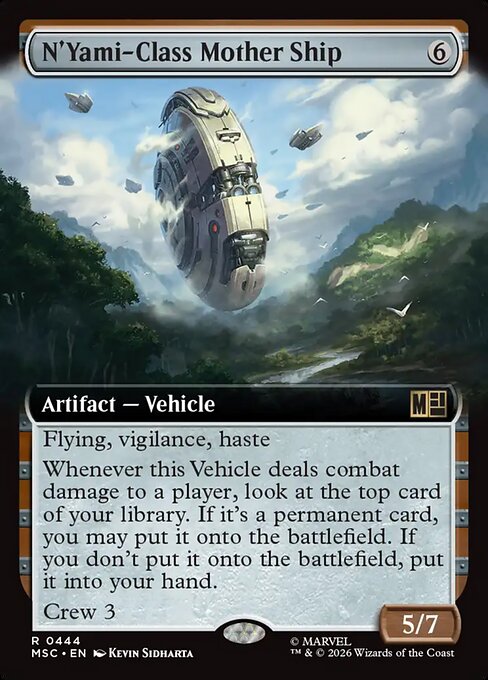 Carta Nave nodriza clase N'Yami — Marvel Super Heroes Commander · MSC · #444