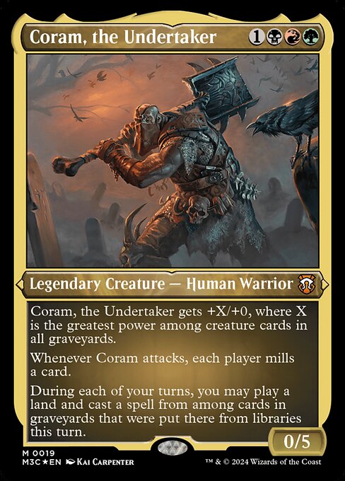 Carta Coram, the Undertaker — Modern Horizons 3 Commander · M3C · #19