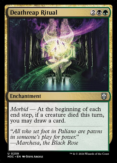Carta Ritual de la cosecha de muerte — Modern Horizons 3 Commander · M3C · #259