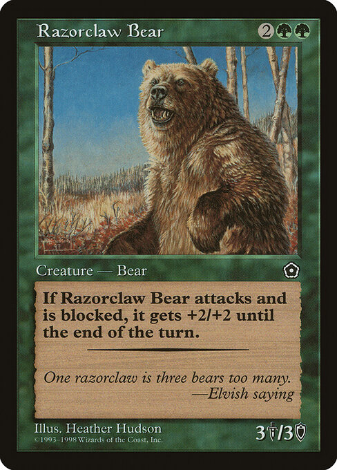 Carta Oso garra de navaja — Portal Second Age · P02 · #142