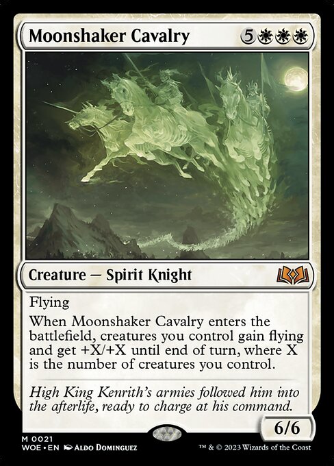 Carta Caballería sacudelunas — Wilds of Eldraine · WOE · #21