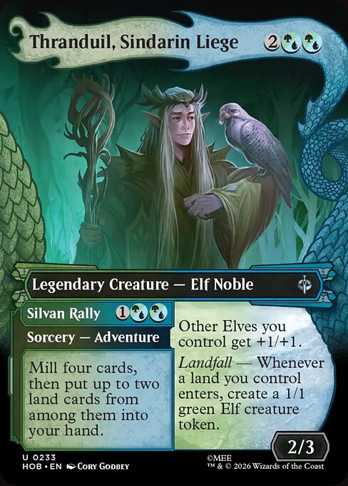 Carta Thranduil, Sindarin Liege // Silvan Rally — The Hobbit · HOB · #233