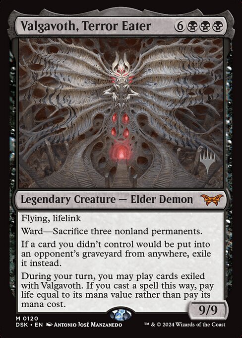 Valgavoth, el Devoraterrores — Duskmourn: House of Horror Promos