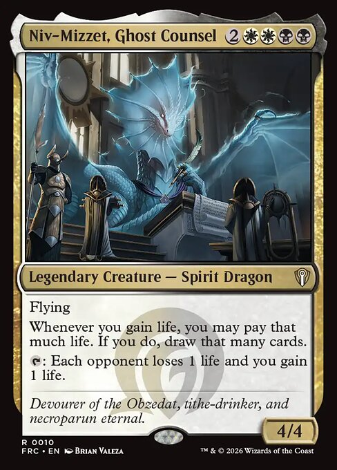 Carta Niv-Mizzet, Ghost Counsel — Reality Fracture Commander · FRC · #10