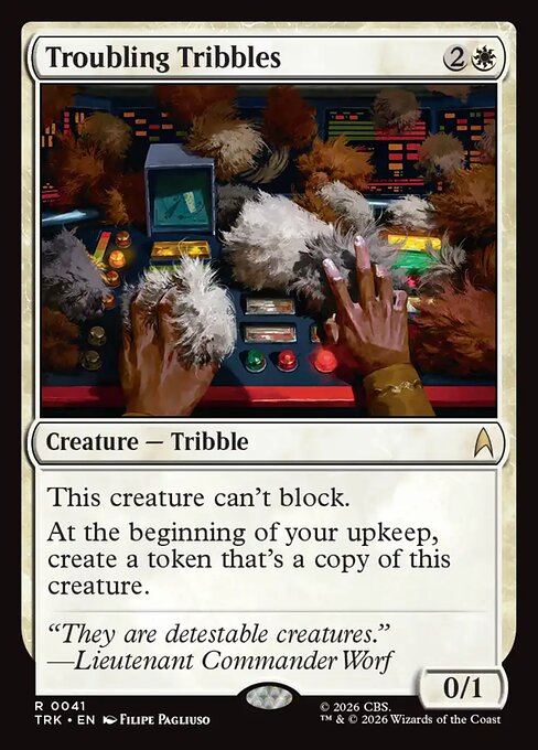 Carta Troubling Tribbles — Star Trek · TRK · #41