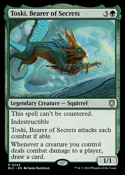 Carta Toski, Portador de Secretos — Bloomburrow Commander · BLC · #244