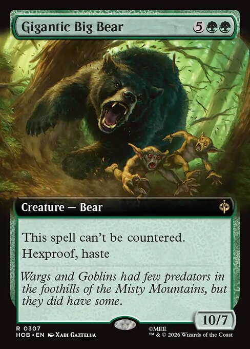 Carta Enorme oso gigante — The Hobbit · HOB · #307