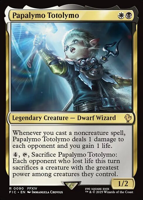 Carta Papalymo Totolymo — Final Fantasy Commander · FIC · #90