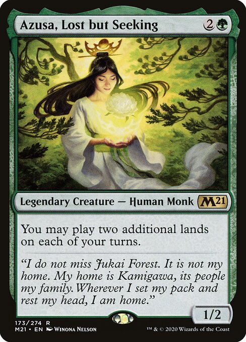 Carta Azusa, perdida pero buscando — Core Set 2021 · M21 · #173