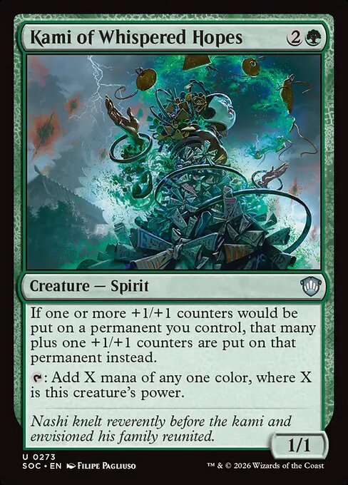 Kami de las esperanzas susurradas — Secrets of Strixhaven Commander