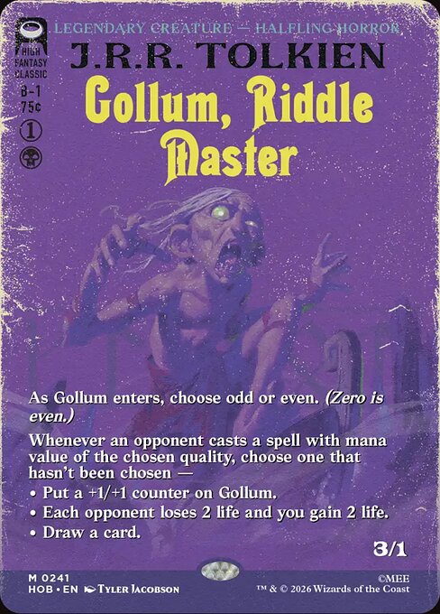 Gollum, as de los acertijos — The Hobbit
