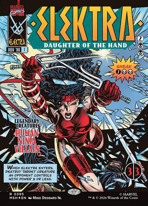 Carta Elektra, Hija de la Mano — Marvel Super Heroes · MSH · #395