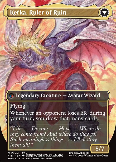 Kefka, Court Mage // Kefka, Ruler of Ruin (cara trasera)