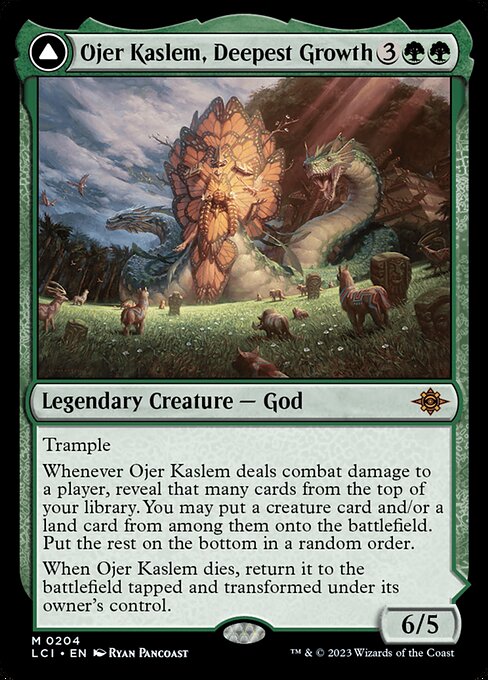 Ojer Kaslem, Deepest Growth // Temple of Cultivation (cara frontal)