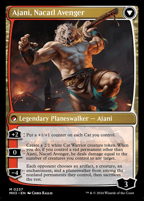 Ajani, Nacatl Pariah // Ajani, Nacatl Avenger (cara trasera)