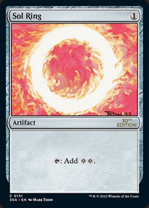 Carta Anillo solar — 30th Anniversary Edition · 30A · #131