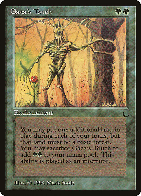 Carta Gaea's Touch — The Dark · DRK · #77