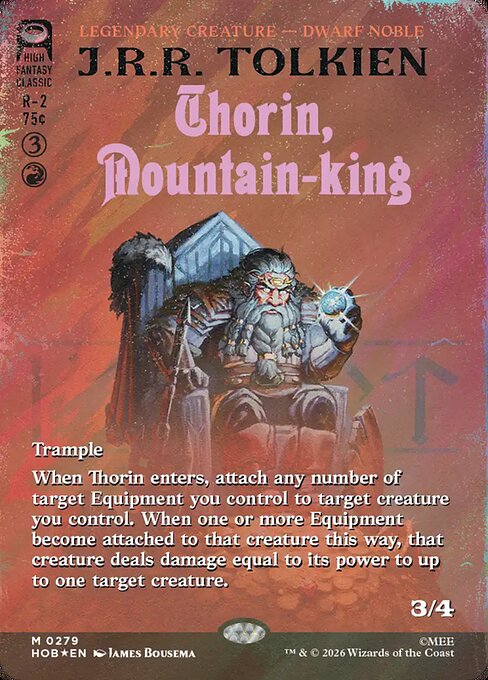 Carta Thorin, Rey de la Montaña — The Hobbit · HOB · #279