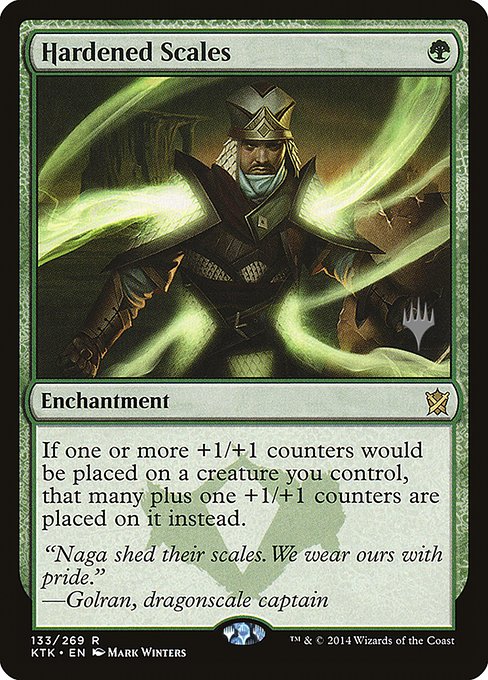Escamas endurecidas — Khans of Tarkir Promos