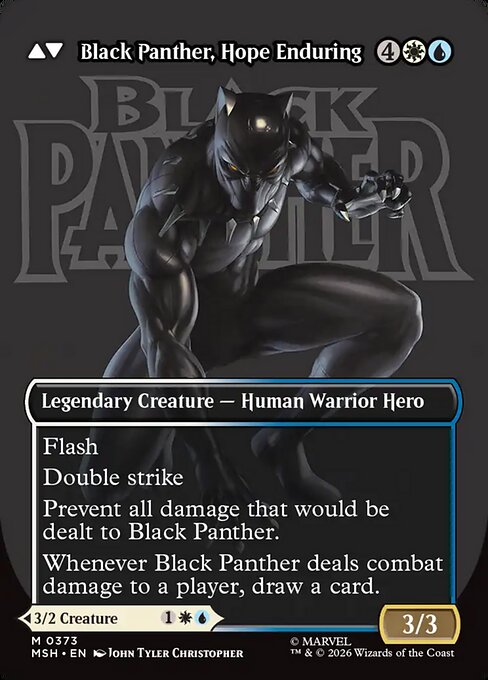 King T'Challa // Black Panther, Hope Enduring (cara trasera)