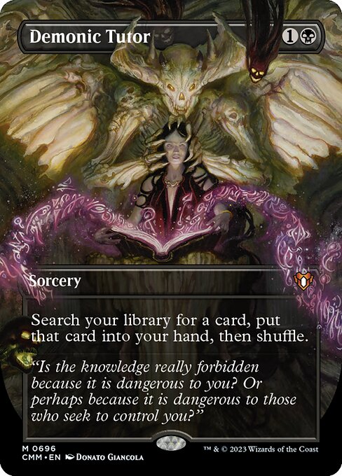Tutor demoníaco — Commander Masters