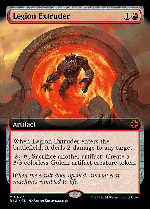 Carta Extrusor de legiones — The Big Score · BIG · #77