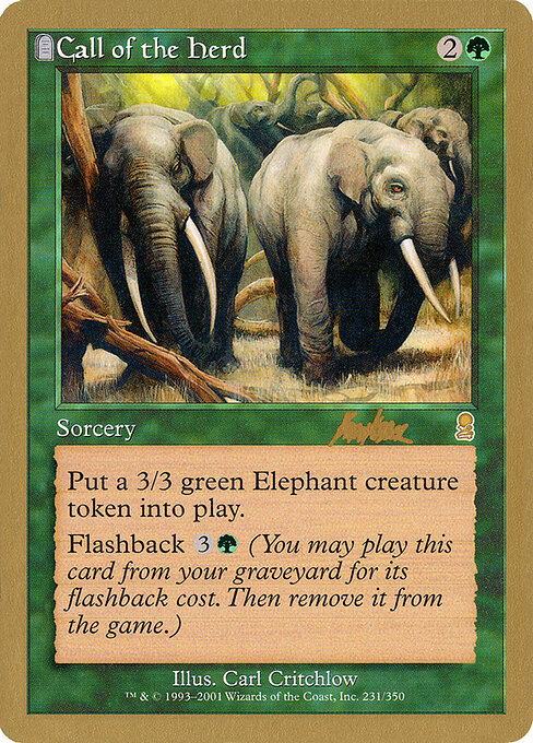 Llamado de la manada — World Championship Decks 2002