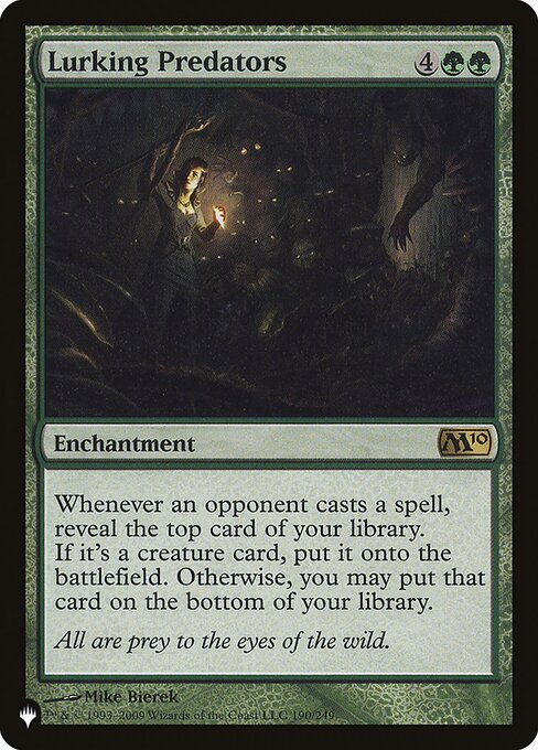 Depredadores furtivos — The List